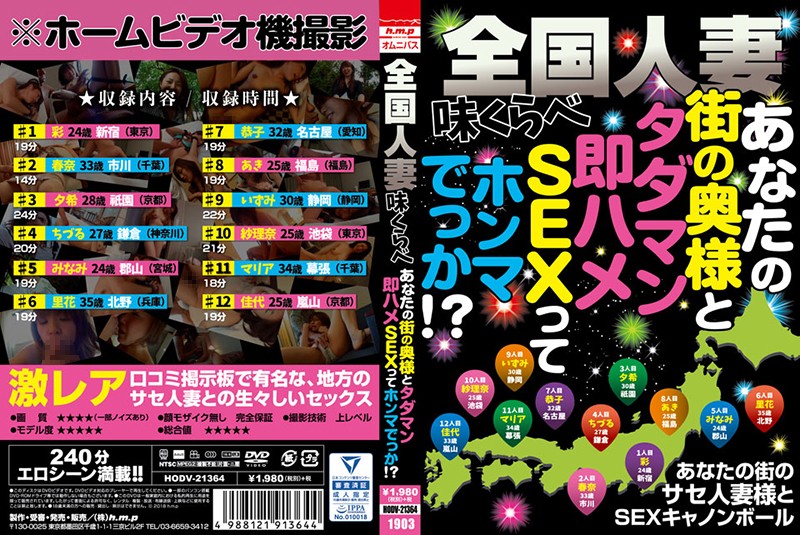 全國人妻味くらべあなたの街の奧様とタダマン即ハメSEXってホンマでっか！？