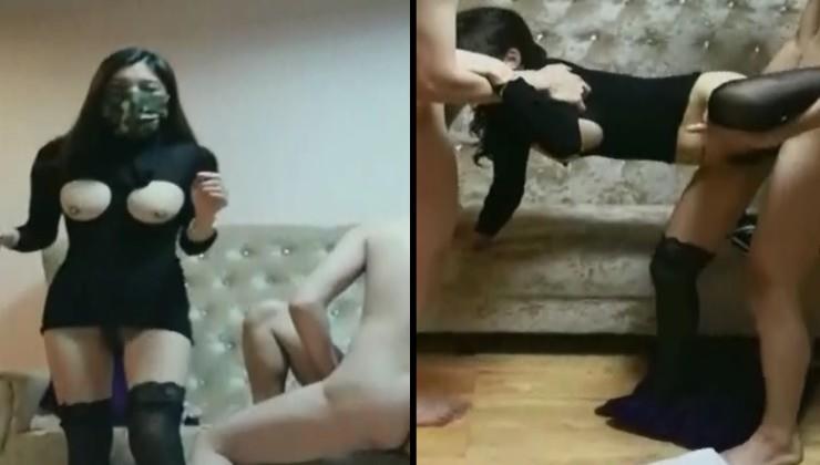 瘋狂4P大亂戰,性感黑絲性女攜肉肉閨蜜激情大戰2猛男,沙發瘋狂輪操,多姿勢好養眼